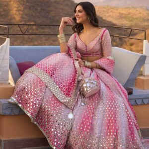 Beautiful Pink Bollywood Style Lehenga Choli